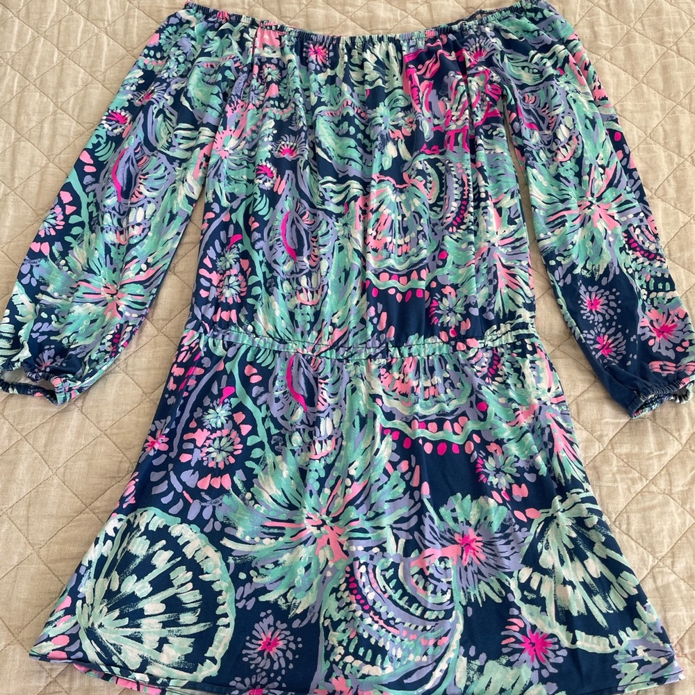 EUC! Lilly Pulitzer Off the Shoulder Romper